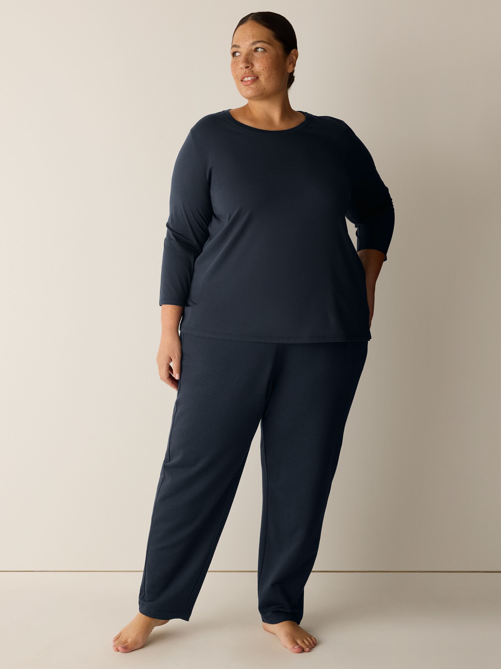 Cozy Brushed Terry Hug Slouchy Pant