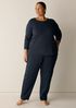 Cozy Brushed Terry Hug Slouchy Pant