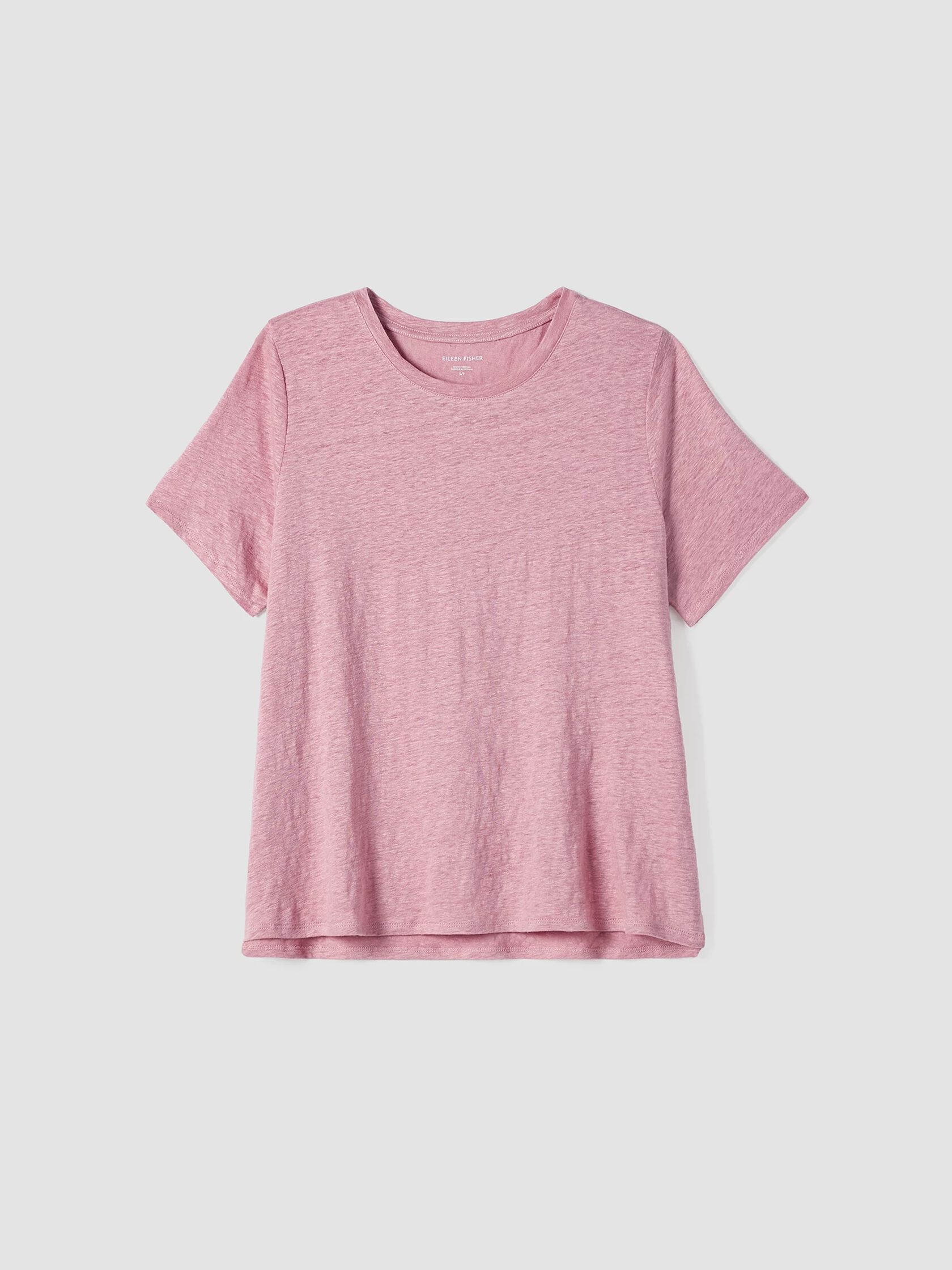 Organic Linen Jersey Crew Neck Tee