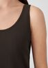 Stretch Silk Jersey Scoop Neck Tank