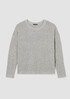 Silk Noil Crew Neck Top