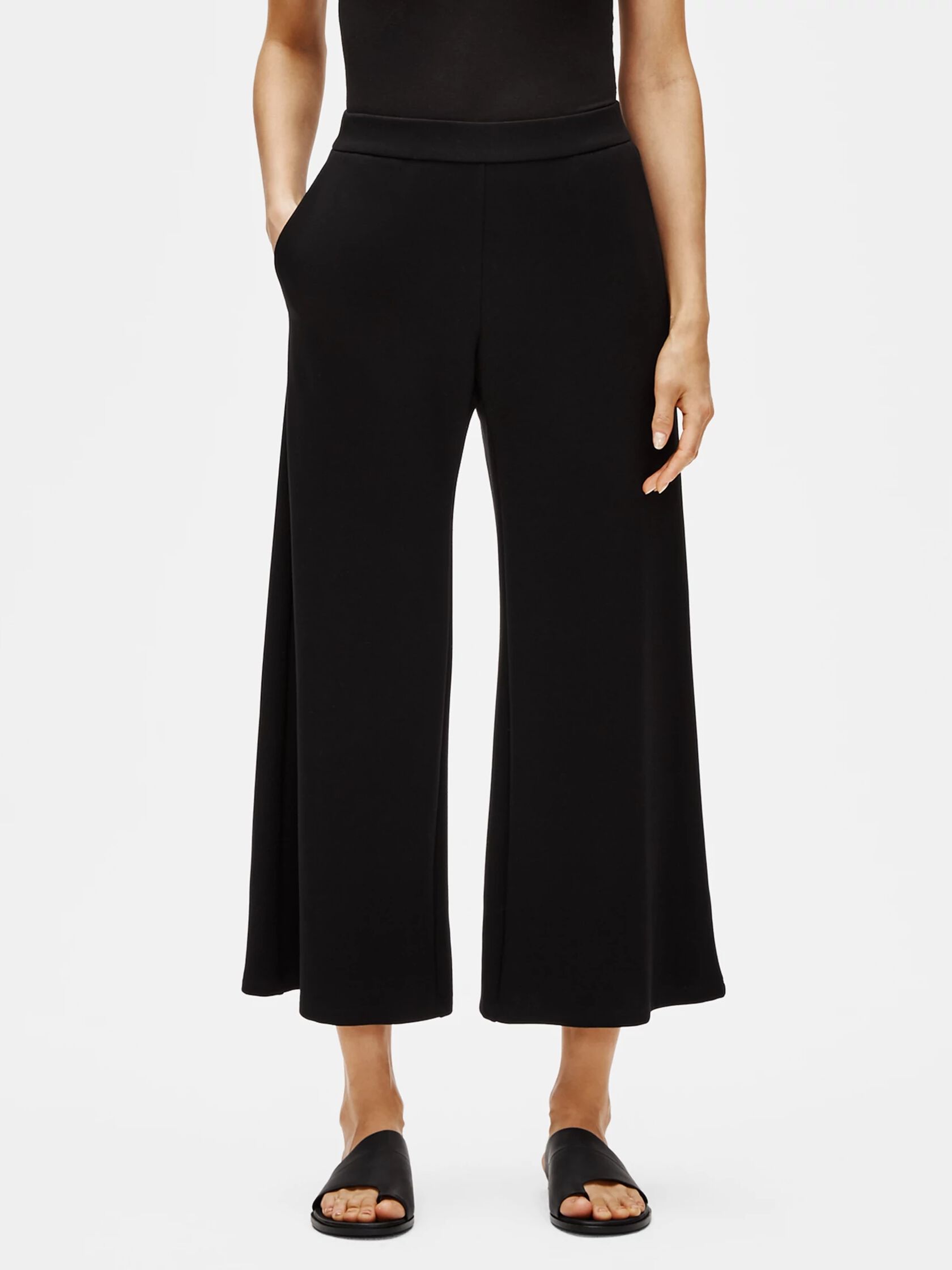 Flex Tencel Ponte Wide-Leg Pant