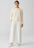 Organic Cotton Stretch Corduroy Wide-Leg Pant