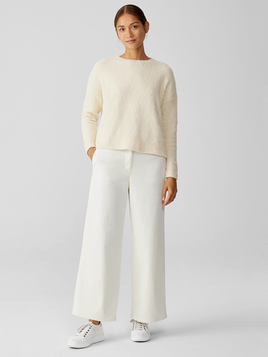 Organic Cotton Stretch Corduroy Wide-Leg Pant