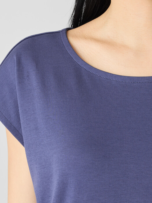 eileen fisher organic cotton ballet neck dress Organic Cotton Interlock Ballet Neck Sleep Dress