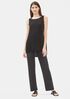 Washable Stretch Crepe Straight Pant