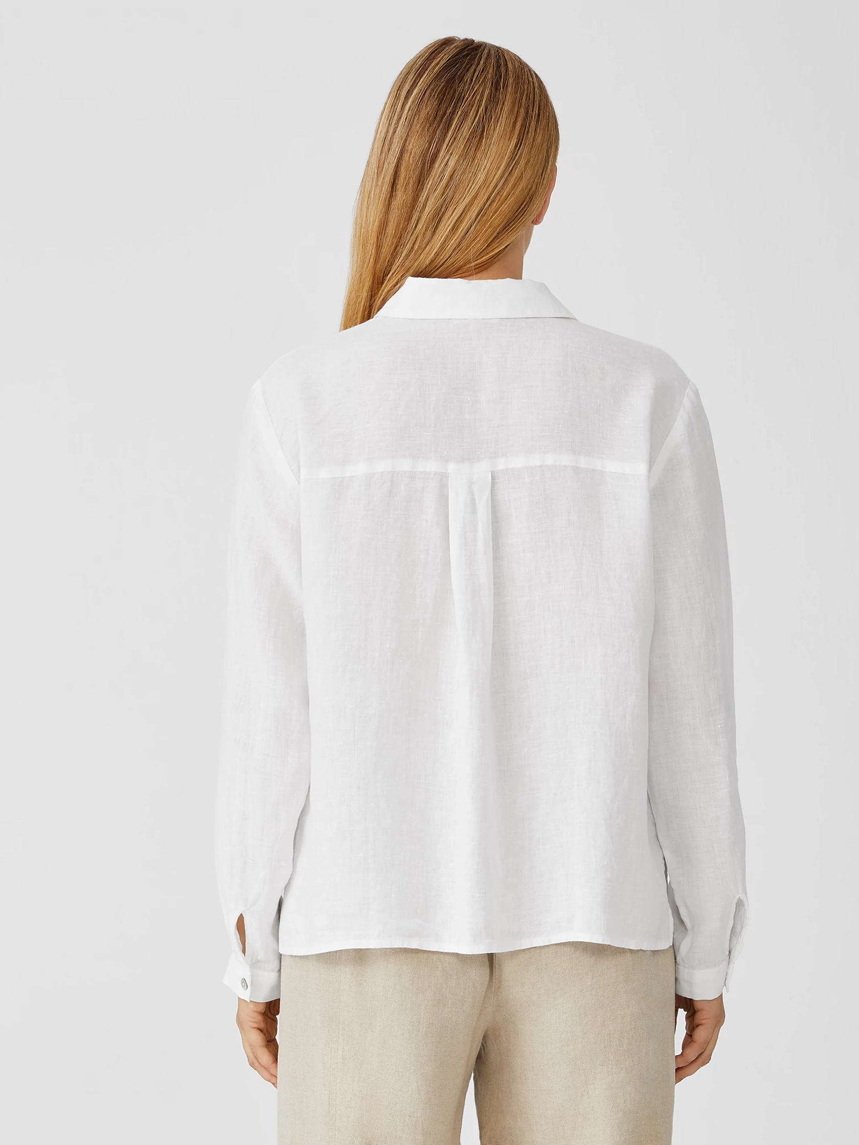 eileen fisher handkerchief linen top
