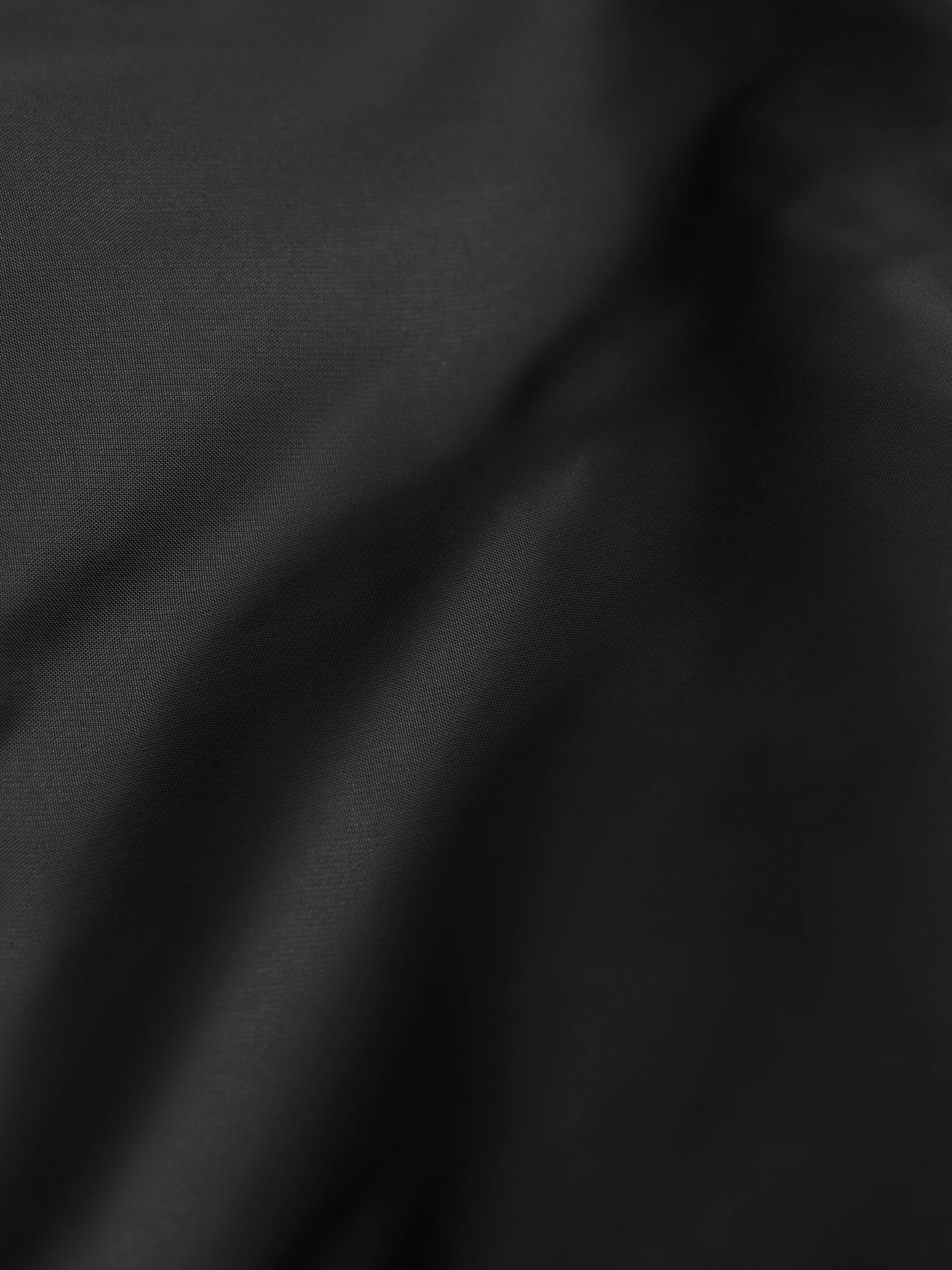 Eggshell Recycled Nylon Stand Collar Coat
