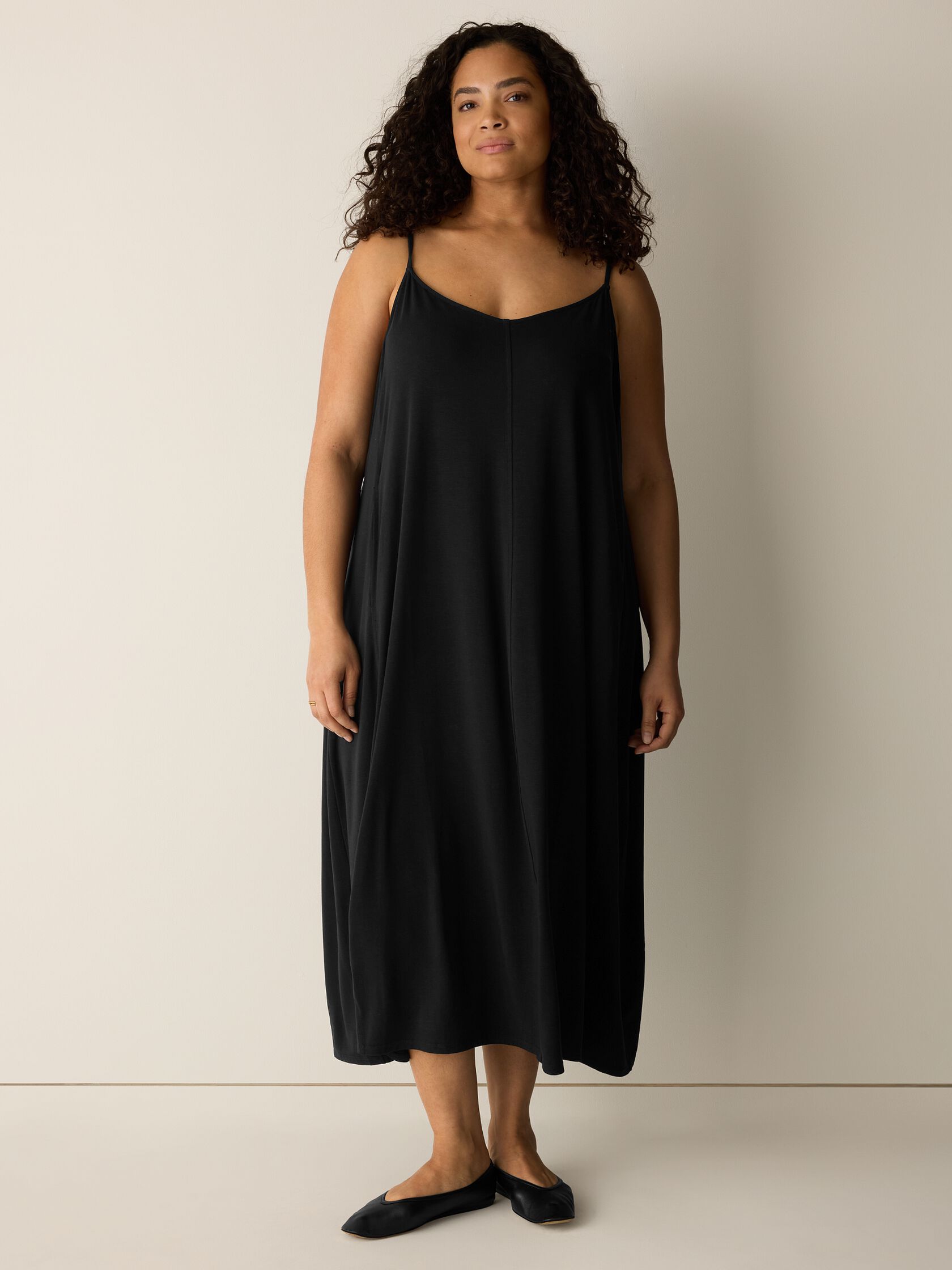 Fine Jersey Lantern Dress