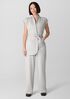 Washable Flex Ponte High Collar Vest