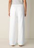 Slubby Organic Cotton Linen Full-Length Straight Pant