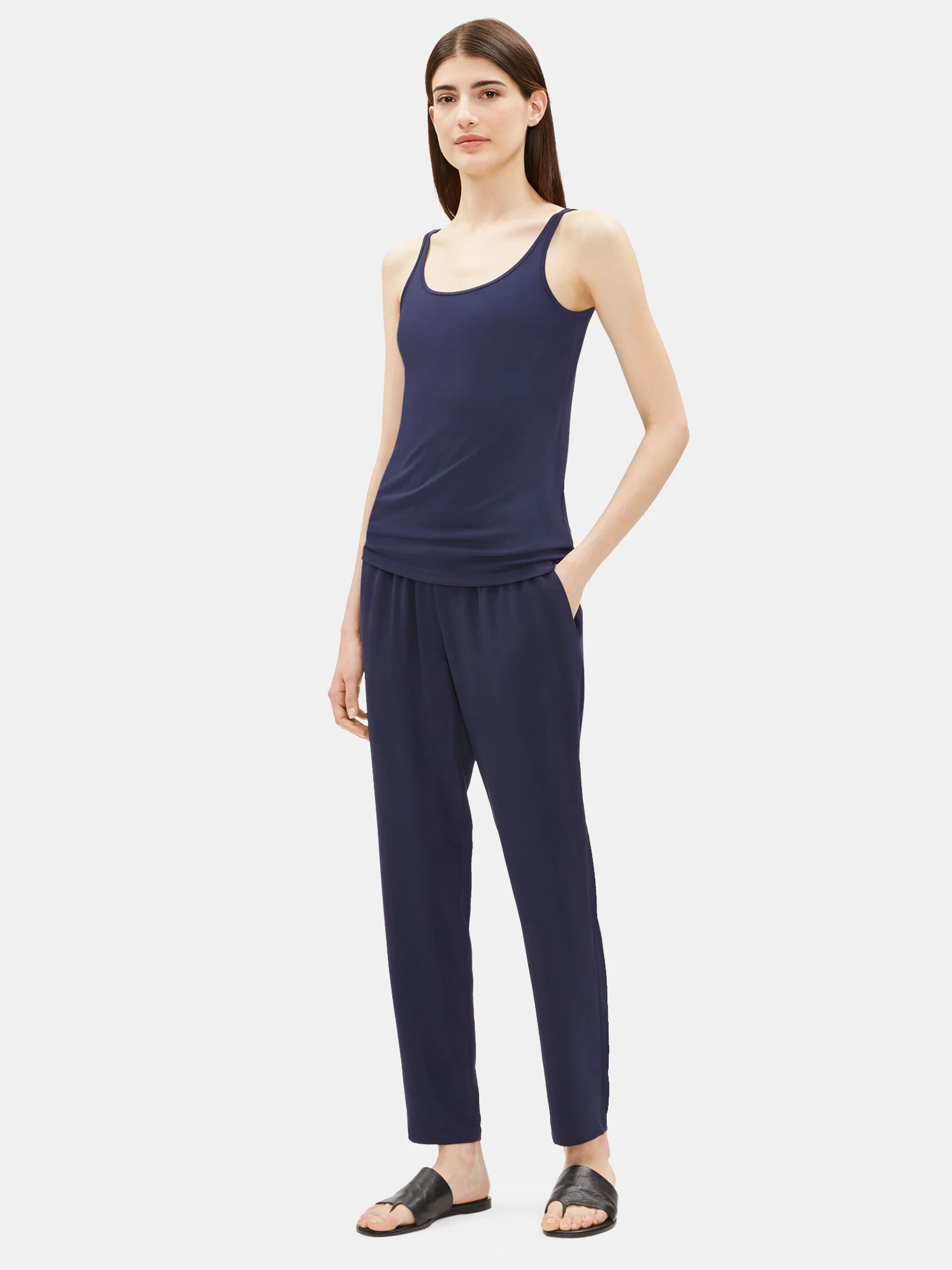 System Silk Jersey Long Cami