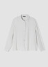 Silk Georgette Crepe Classic Collar Shirt