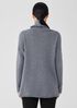 Cotton and Recycled Cashmere Turtleneck Long Top