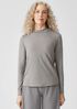 Fine Jersey Mock Neck Top