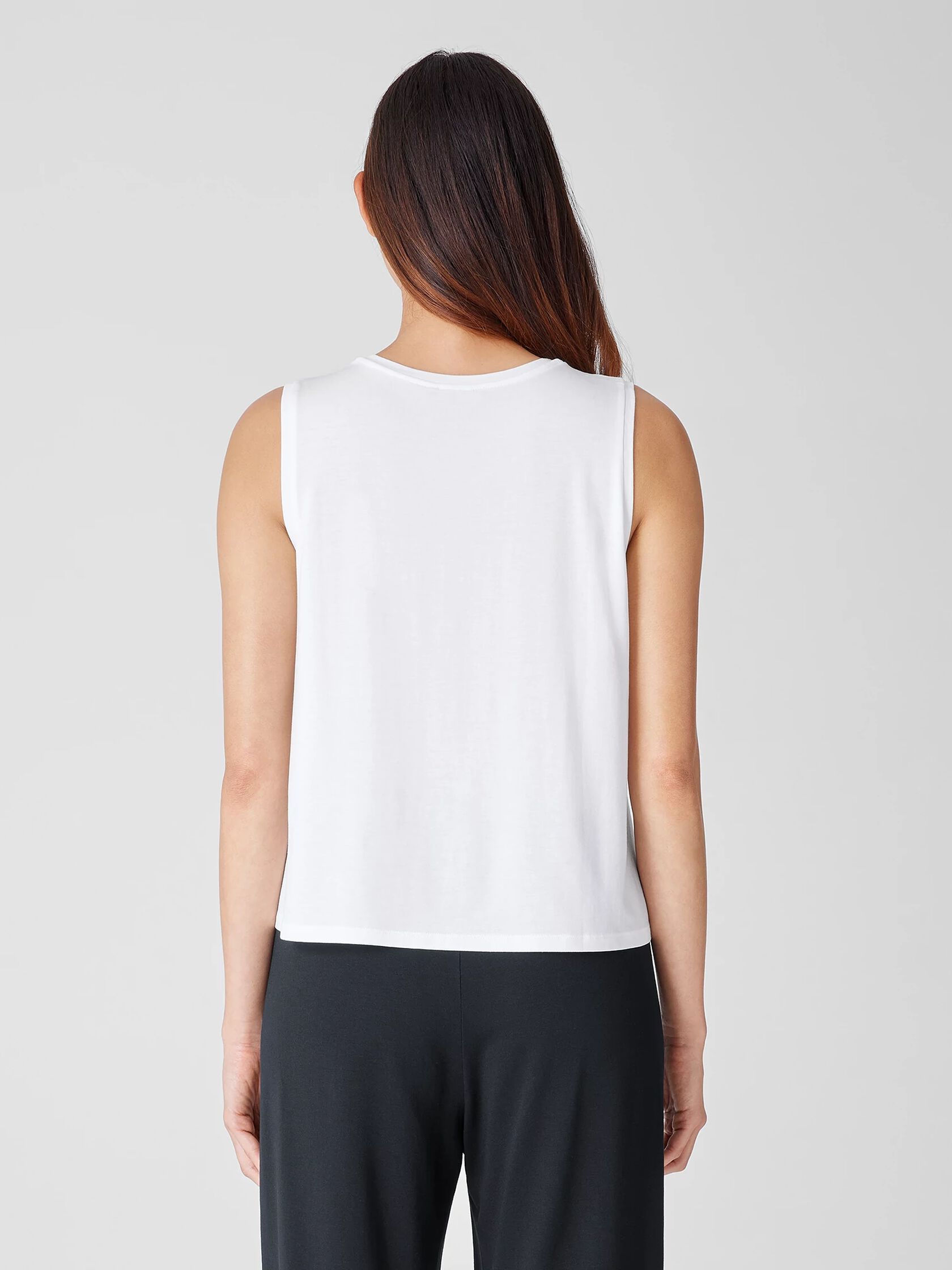 Fine Jersey Crew Neck Tank