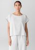 Organic Cotton Ripple Square Top