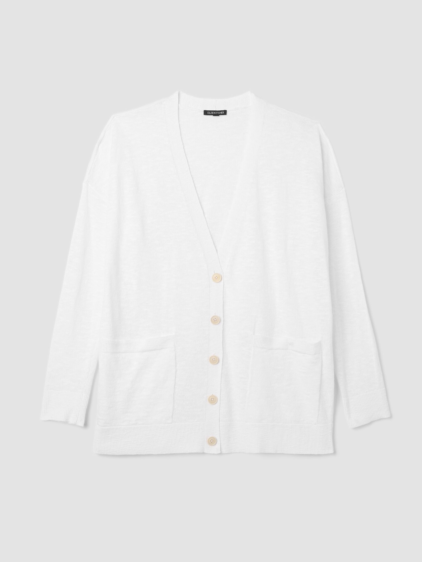 Organic Linen Cotton Slub Cardigan
