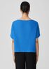 Organic Cotton Lofty Gauze Bateau Neck Top