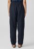 Puckered Organic Linen Lantern Pant