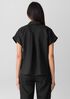 Organic Handkerchief Linen Notch Collar Top