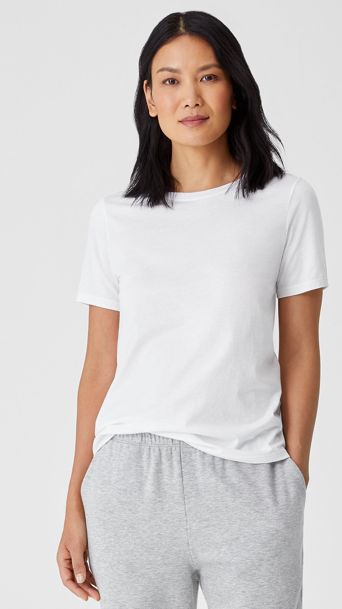 Organic Pima Cotton Jersey Short-Sleeve Tee