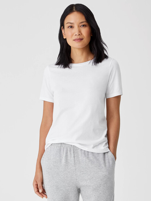 Organic Pima Cotton Jersey Short-Sleeve Tee