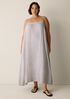 Striped Organic Cotton Gauze Cami Dress