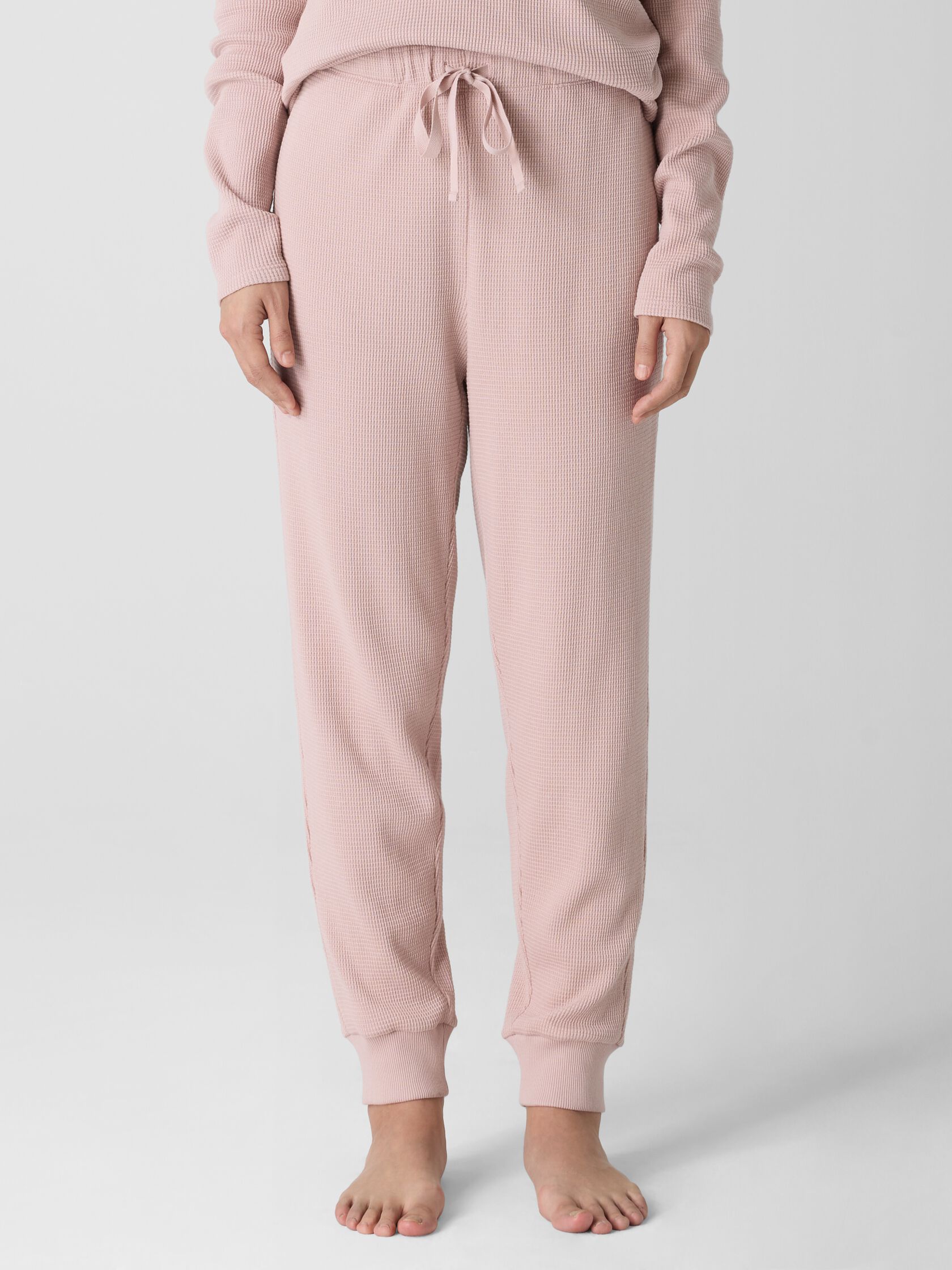 Cozy Organic Cotton Waffle Jogger Sleep Pant