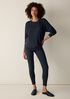 Cozy Brushed Terry Hug Crew Neck Long Top