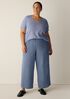 Organic Cotton Doubleweave Wide-Leg Pant