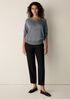 Sleek Viscose Wedge Sweater