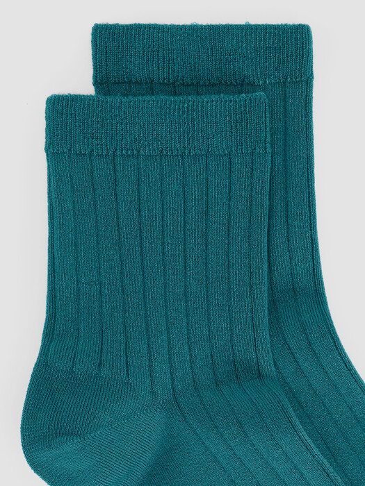Rib Short Crew Sock