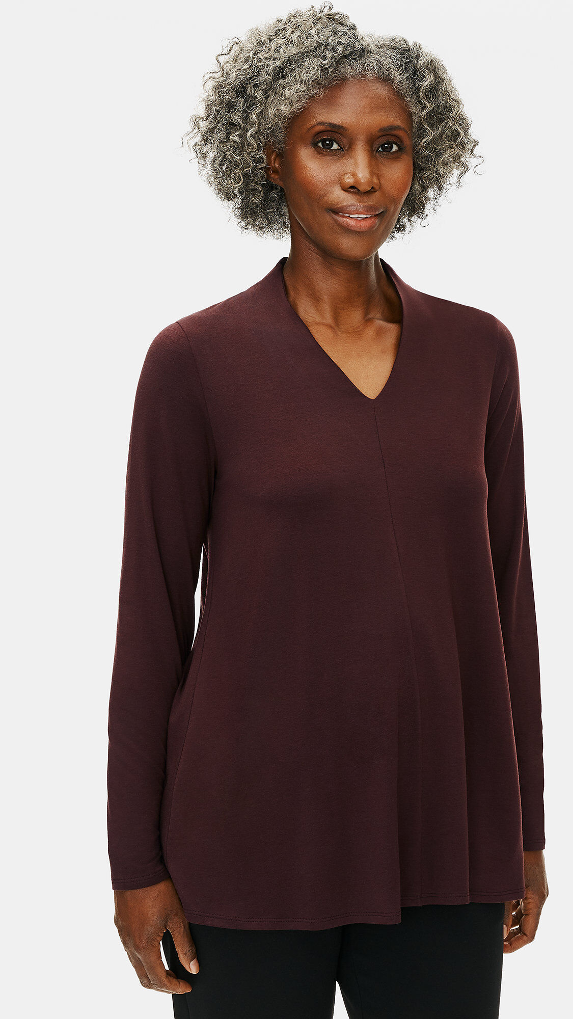 Fine Jersey V-Neck Top