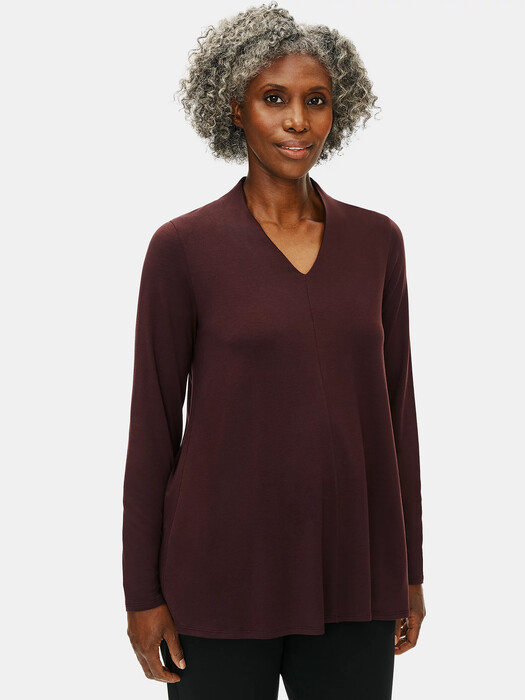 Fine Jersey V-Neck Top