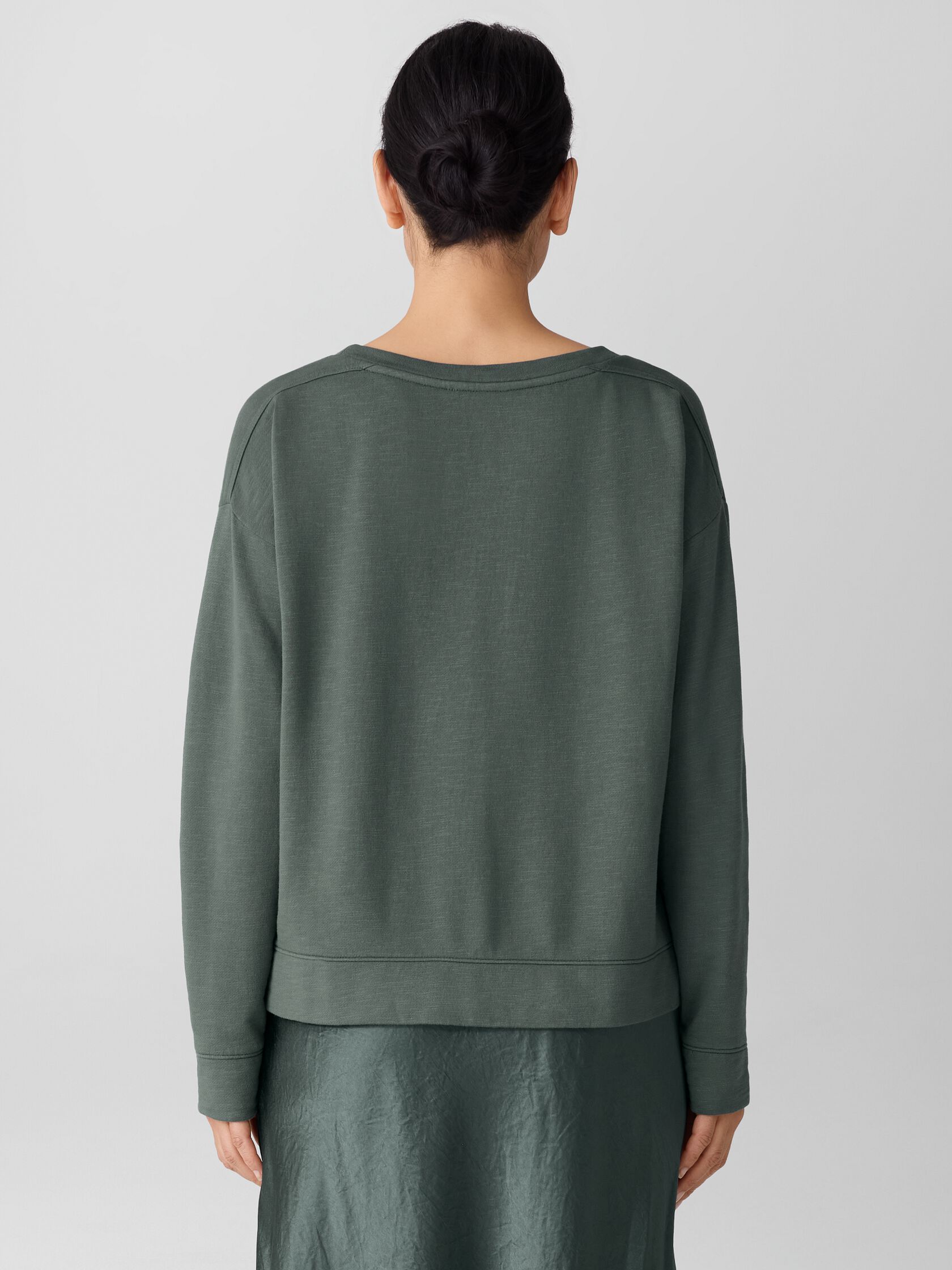Garment-Dyed Organic Cotton Terry Box-Top