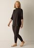 Cozy Brushed Terry Hug Funnel Neck Long Top