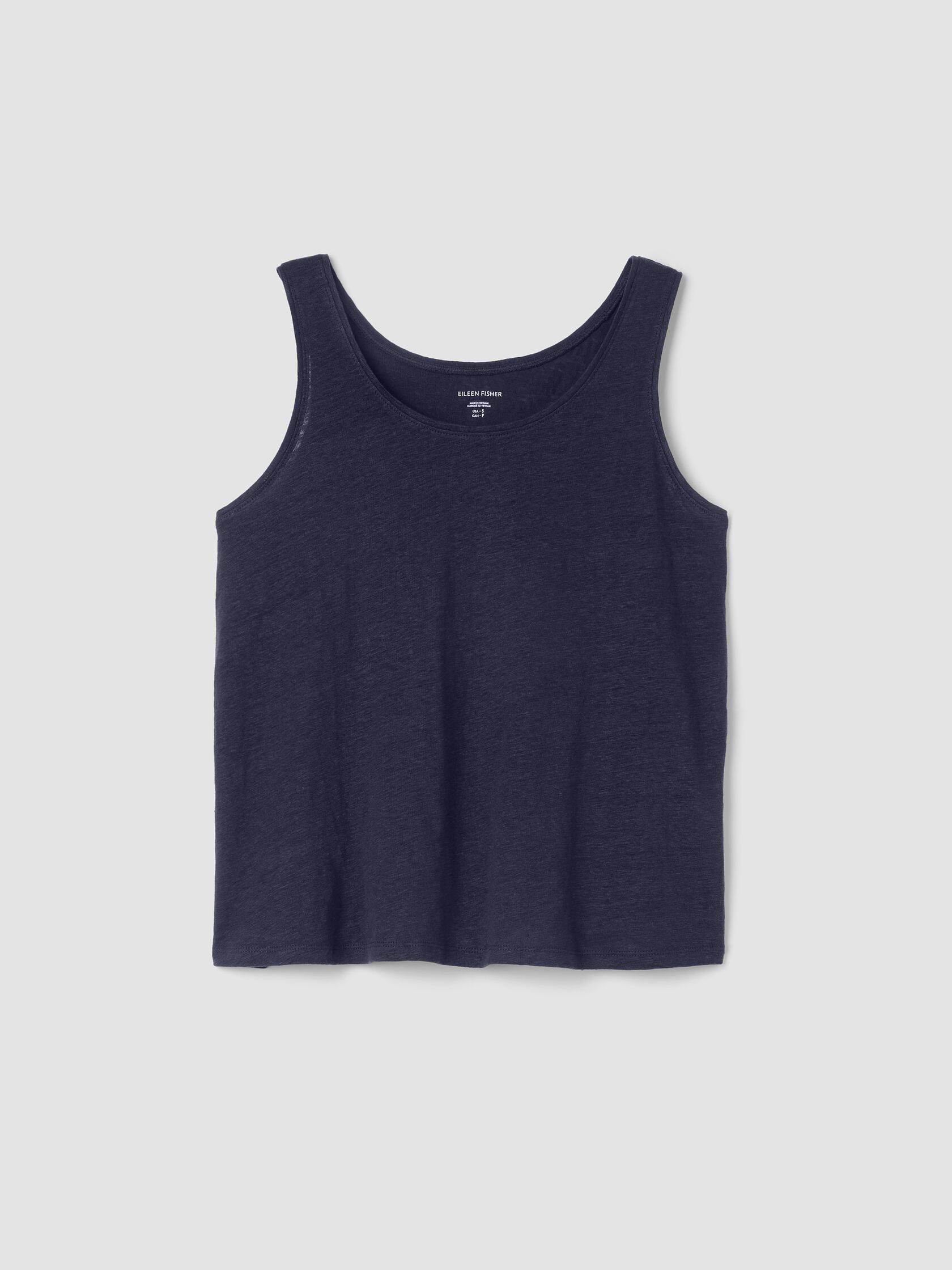 Organic Linen Jersey Scoop Neck Tank