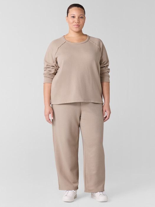 Organic Cotton French Terry Straight Pant