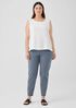 Cotton Blend Ponte Slim Pant