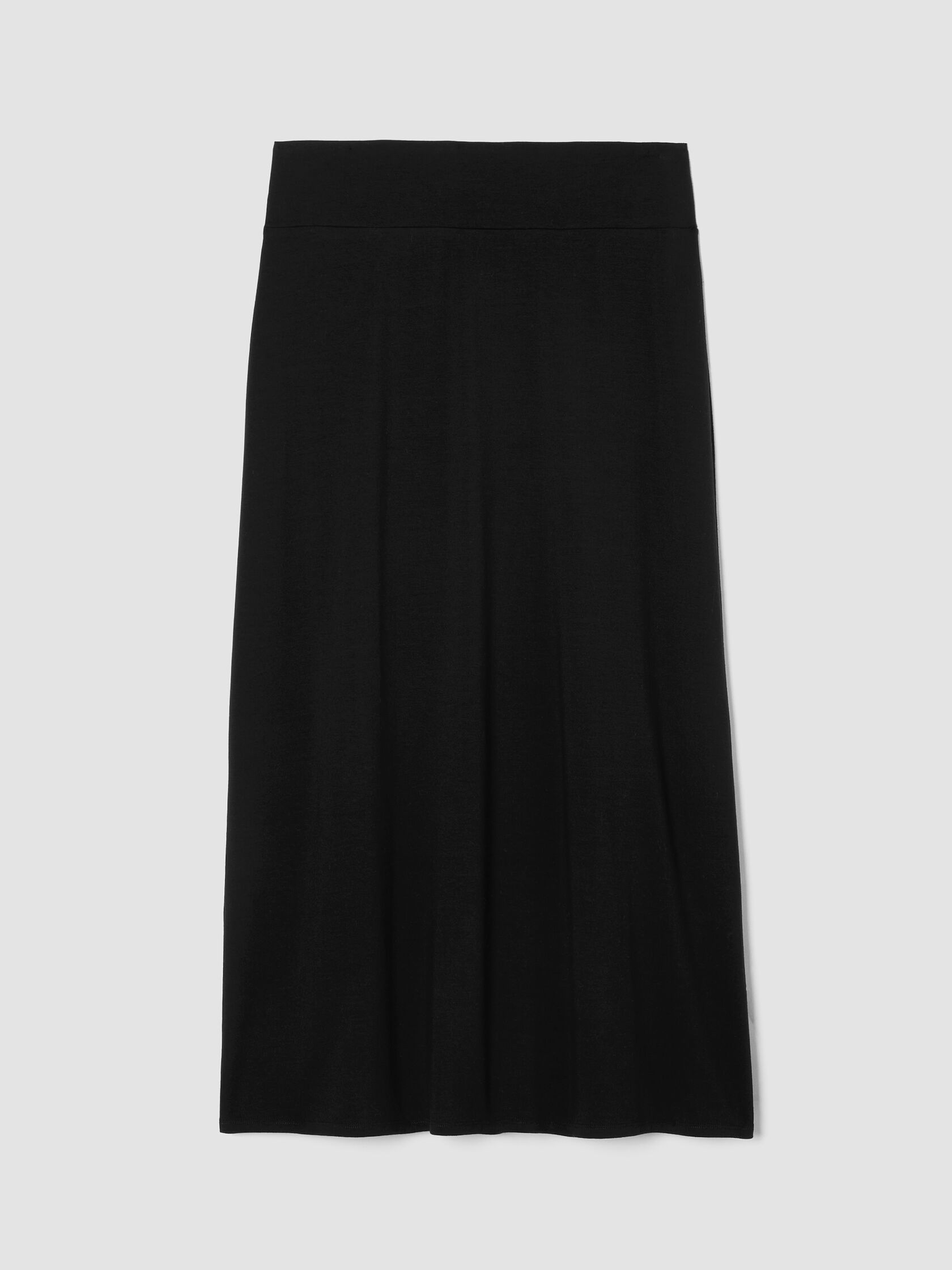 Stretch Jersey Knit A-Line Skirt