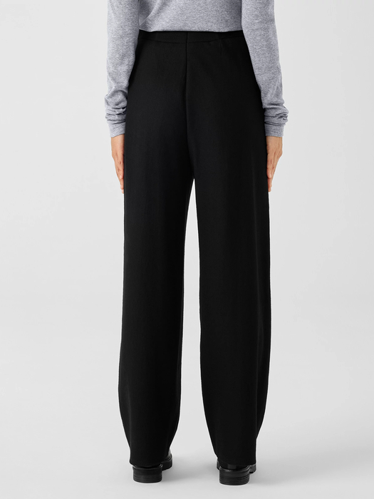 Boiled Wool Jersey Straight Pant