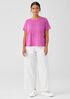 Organic Linen Jersey Crew Neck Tee