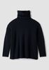 Recycled Wool Cashmere Turtleneck Top