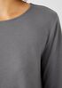 Cozy Organic Cotton Interlock Jewel Neck Top