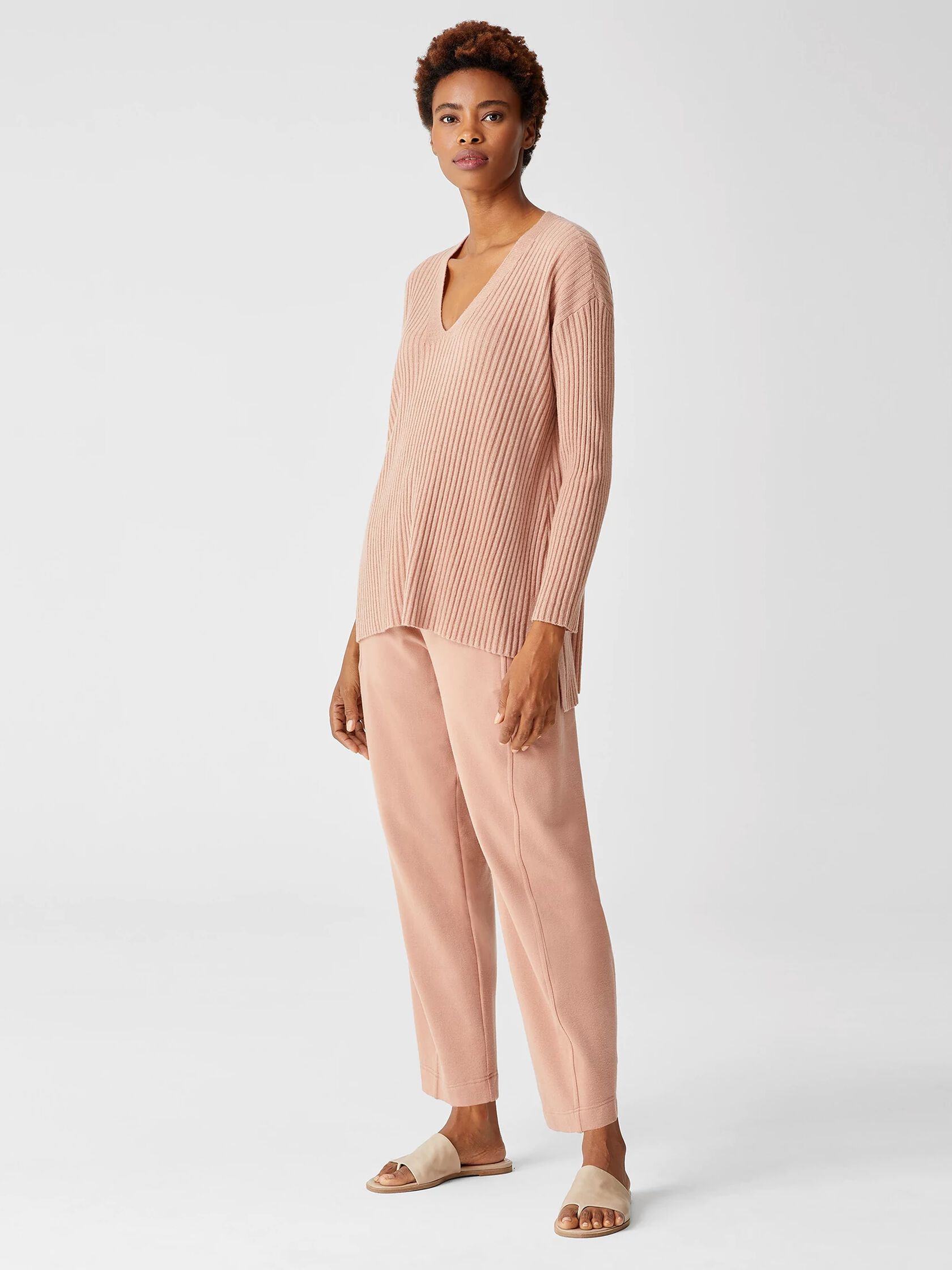 Italian Cashmere V-Neck Tunic