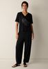 Stretch Jersey Knit Lantern Pant