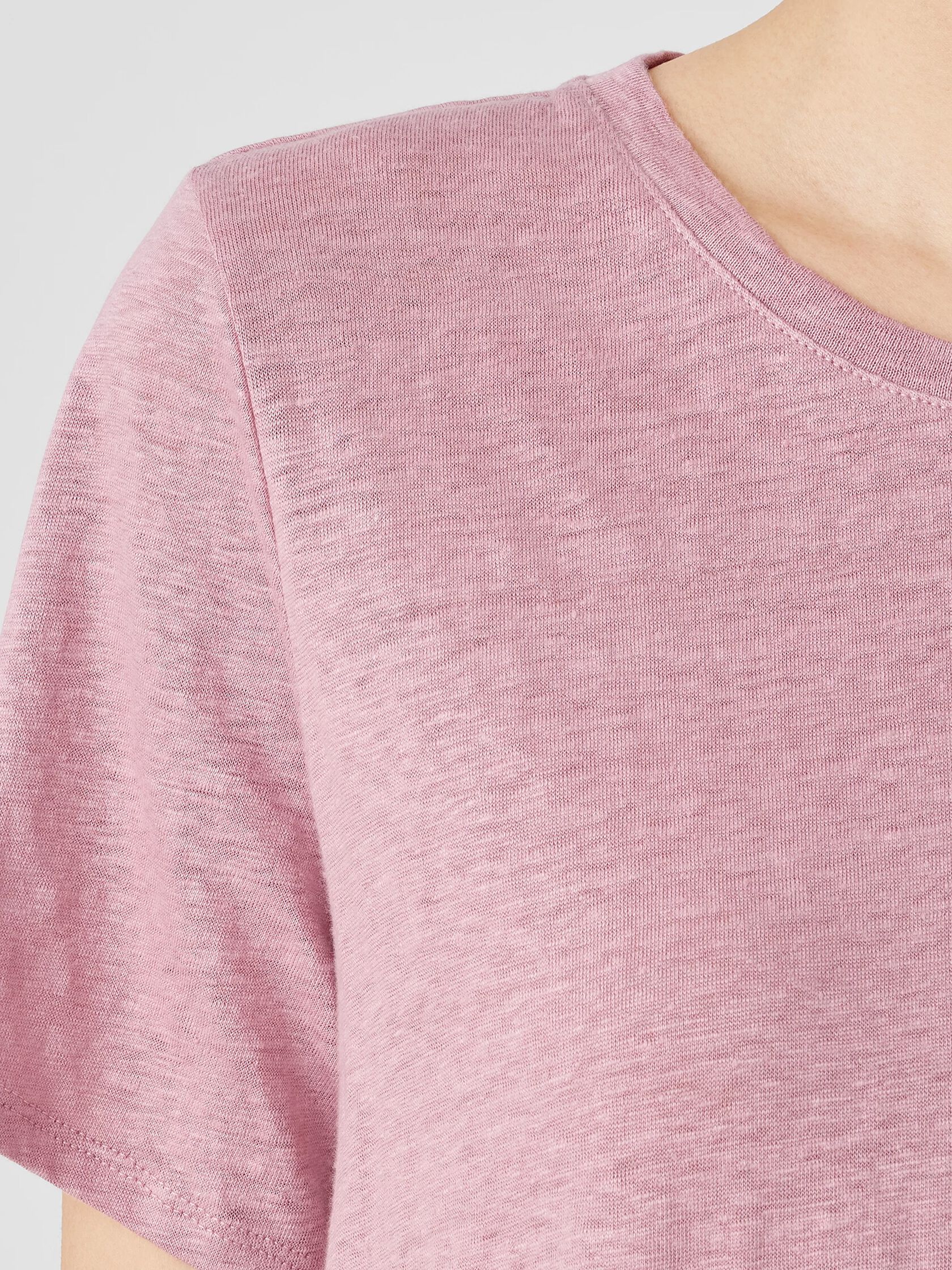 Organic Linen Jersey Crew Neck Tee