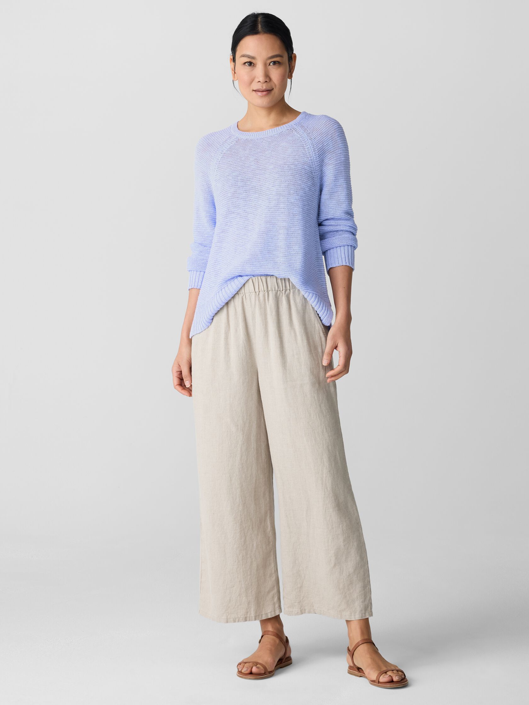 Organic Linen Wide-Leg Pant