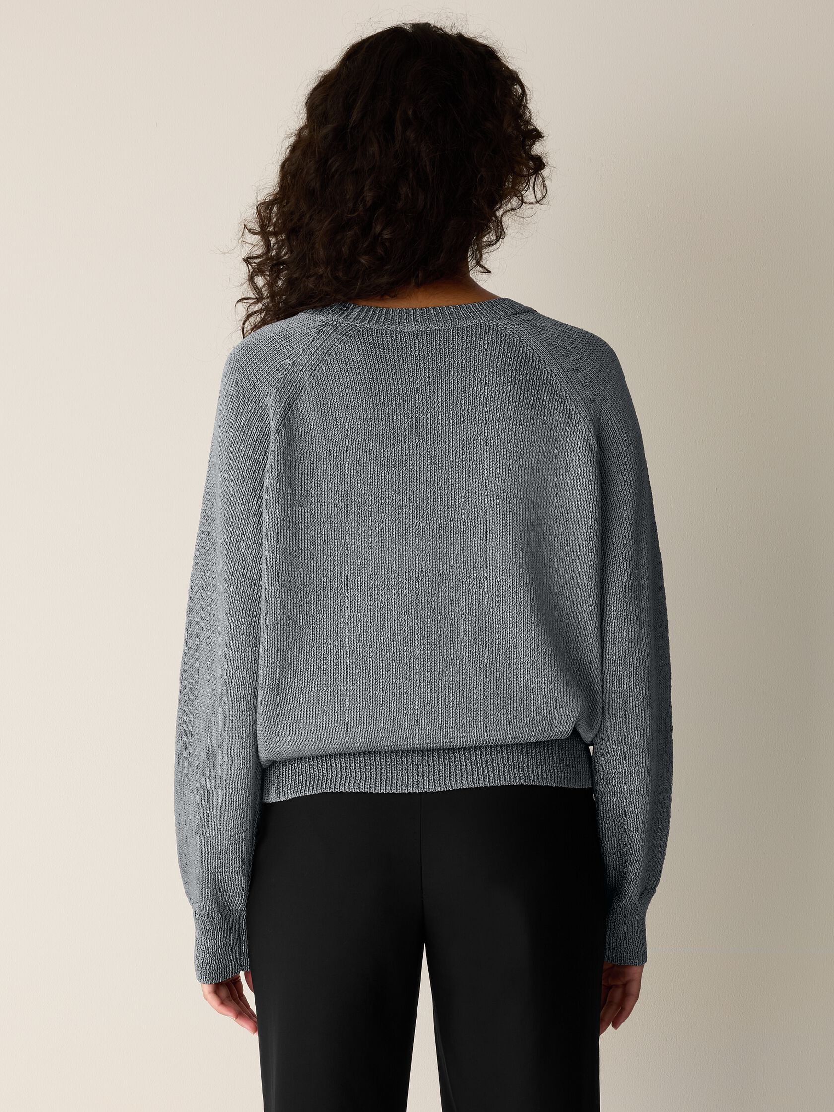 Sleek Viscose Wedge Sweater